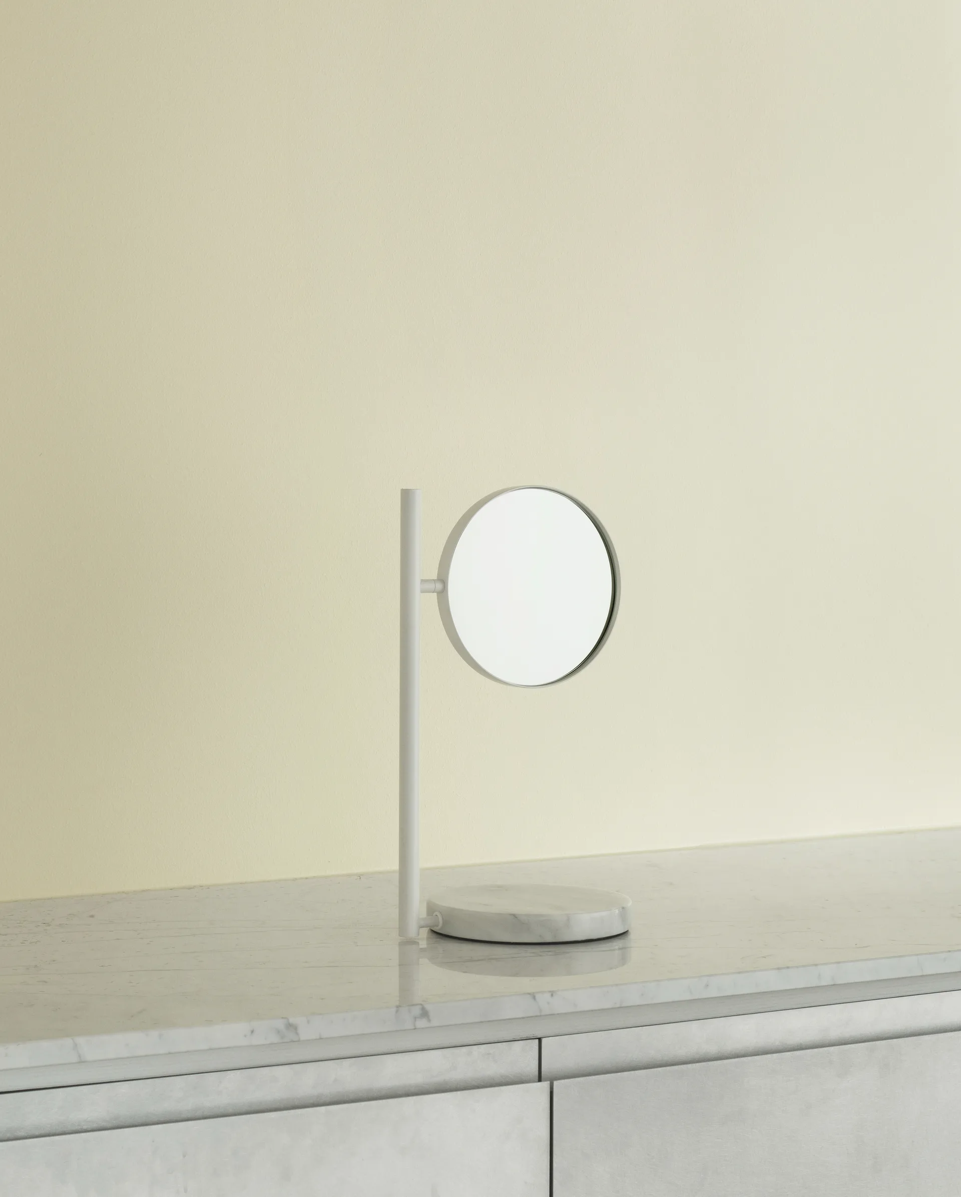 Miroir de table double face Pose 21x39 cm, Blanc Normann Copenhagen
