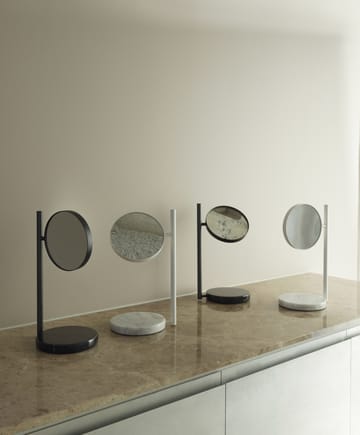 Miroir de table double face Pose 21x39 cm - Noir - Normann Copenhagen