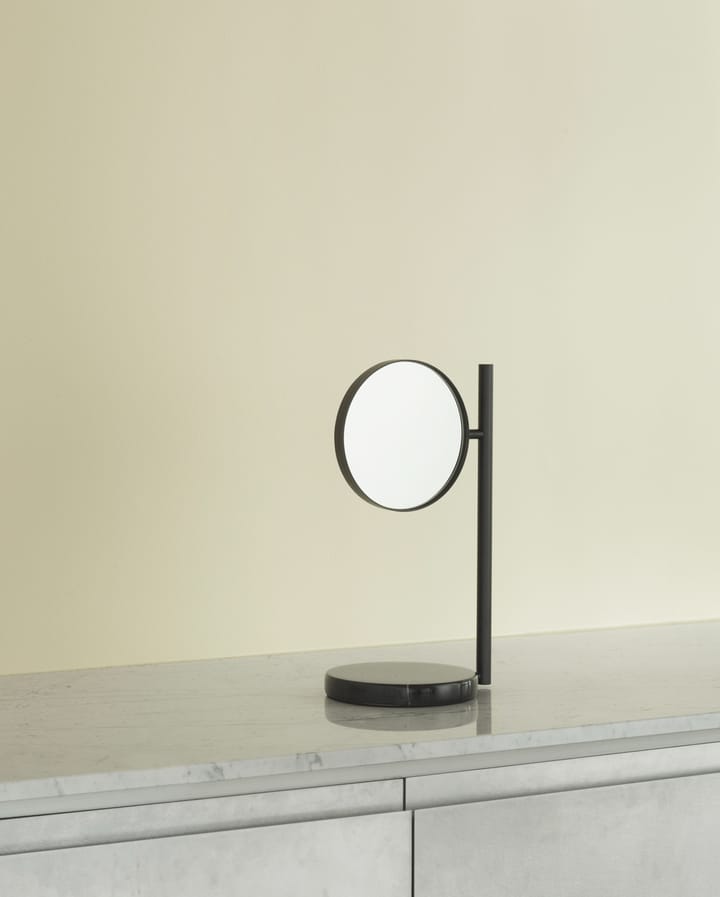 Miroir de table double face Pose 21x39 cm - Noir - Normann Copenhagen