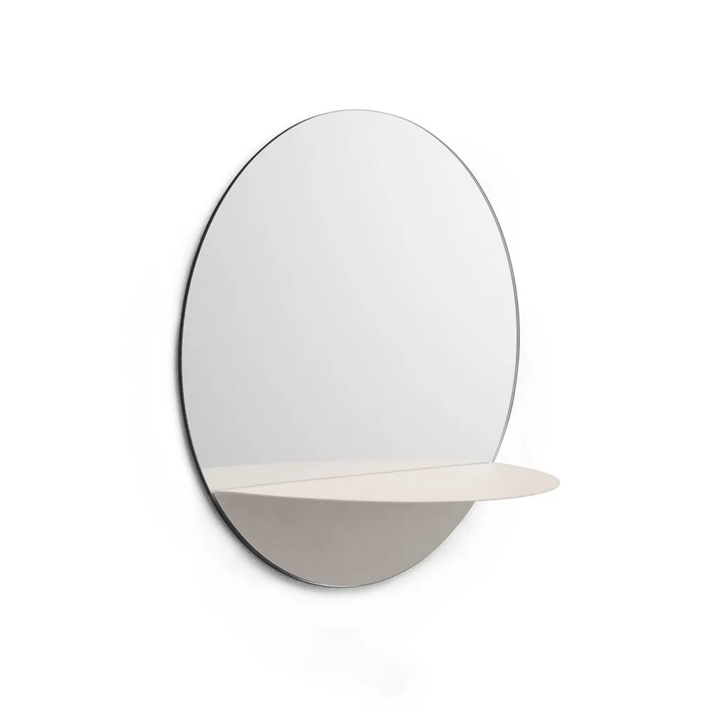 Miroir Horizon rond, blanc Normann Copenhagen