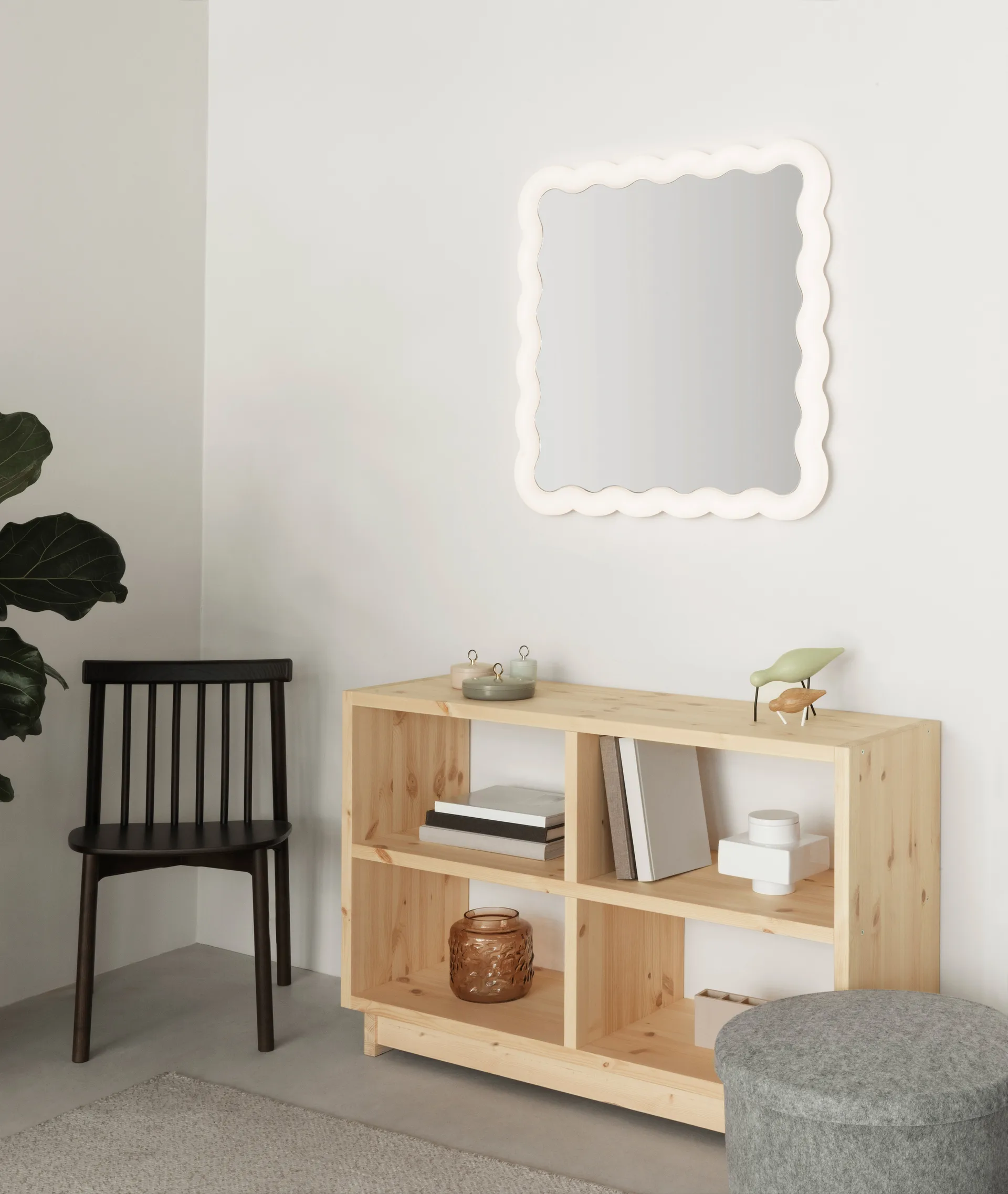 Miroir Illu 80x80 cm, Blanc Normann Copenhagen