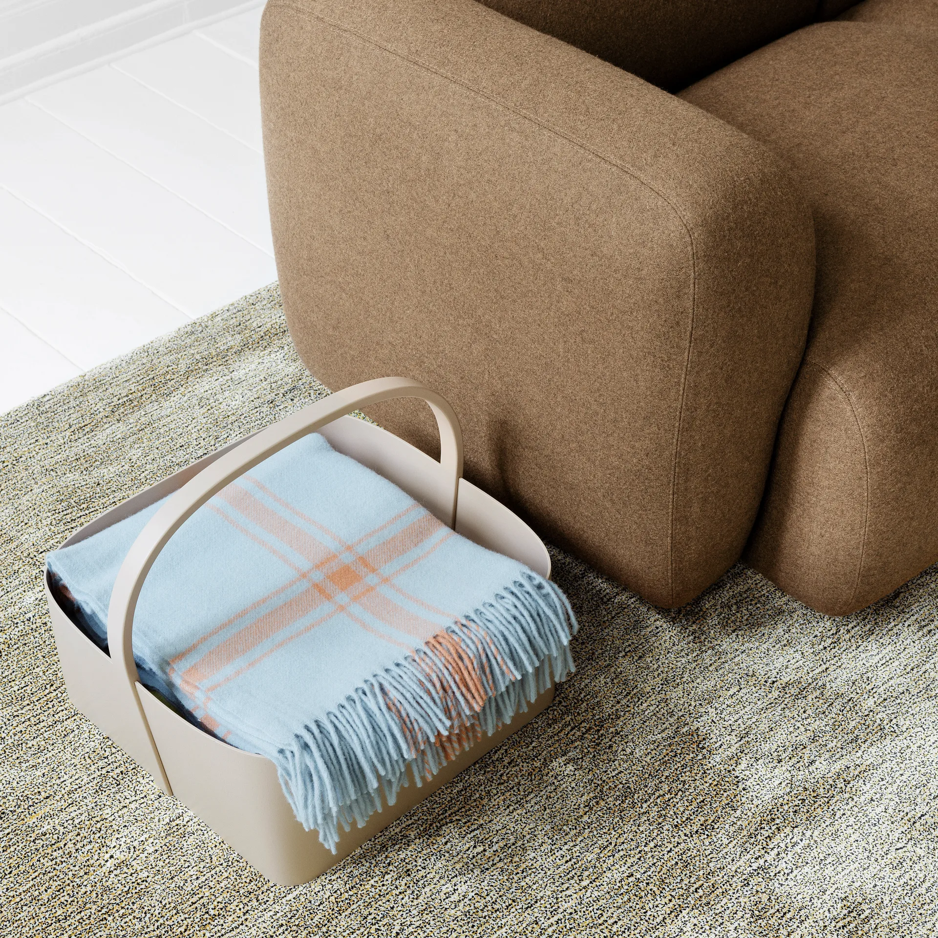 Panier de rangement Shaker 45x45 cm, Sable Normann Copenhagen