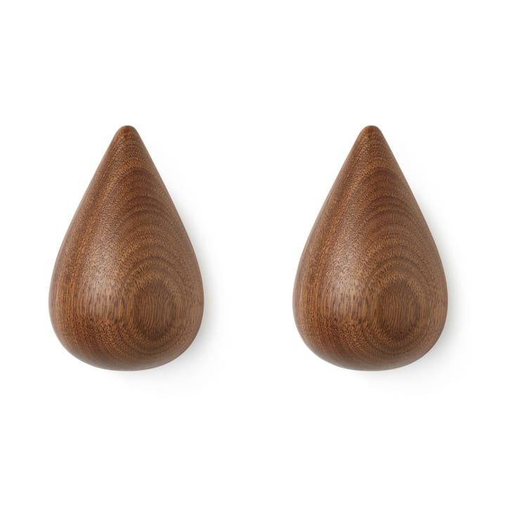 Patère Dropit Lot de 2 noyer - Grand - Normann Copenhagen