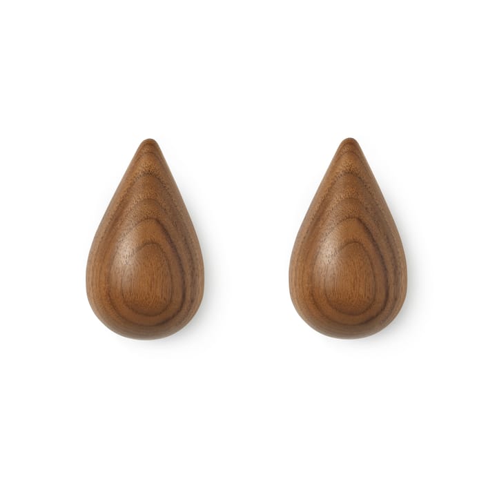 Patère Dropit Lot de 2 noyer - Petit - Normann Copenhagen