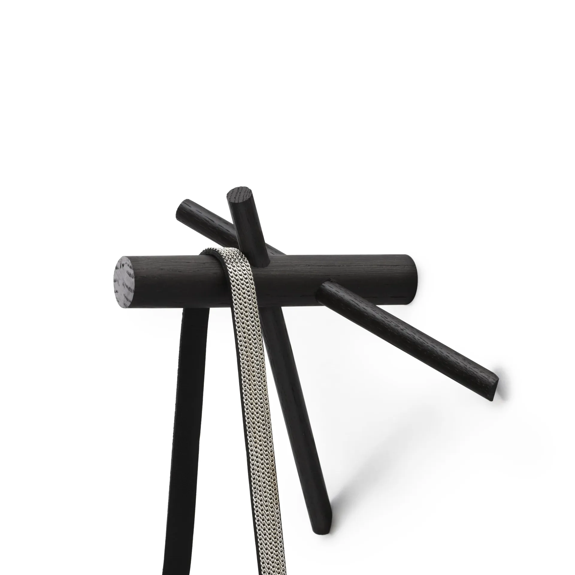 Patère en bois Normann Sticks, noir lot de 2 Normann Copenhagen