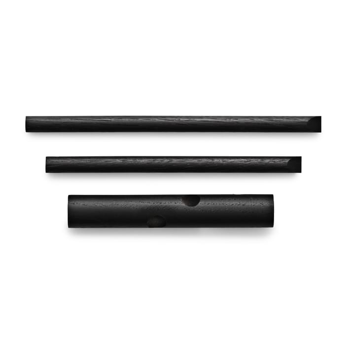 Patère en bois Normann Sticks - noir lot de 2 - Normann Copenhagen