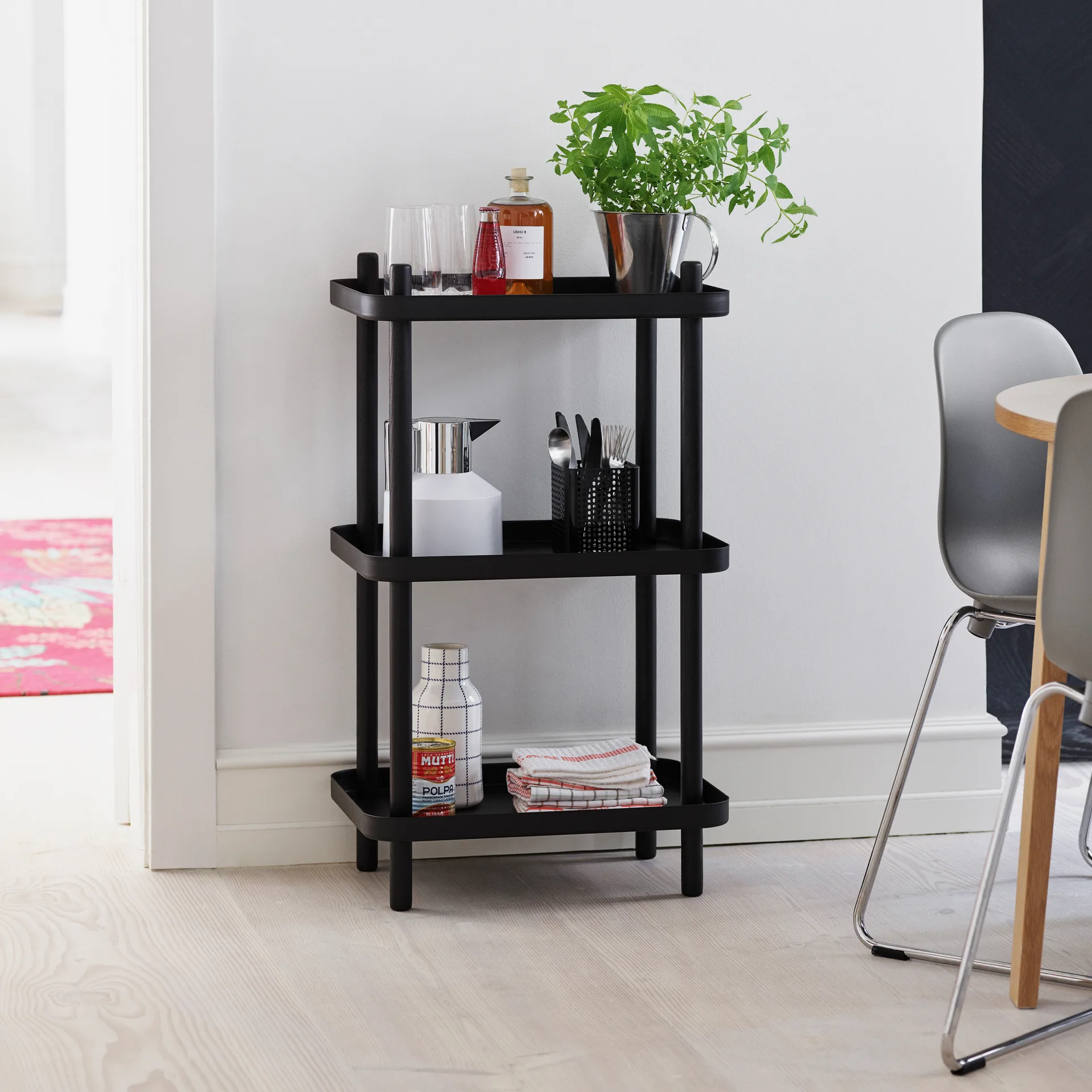 Pichet isotherme Geo, Blanc-argent Normann Copenhagen