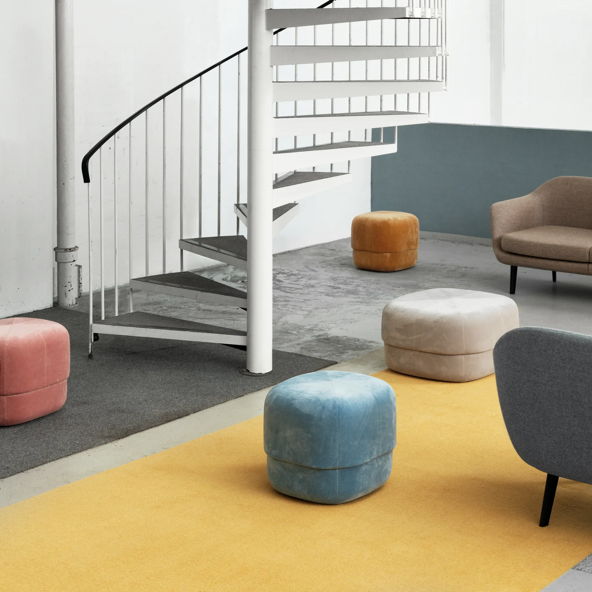 Pouf Circus, bleu clair Normann Copenhagen
