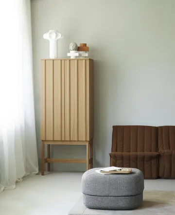Pouf Circus - Hallingdal 166 grey, grand format - Normann Copenhagen