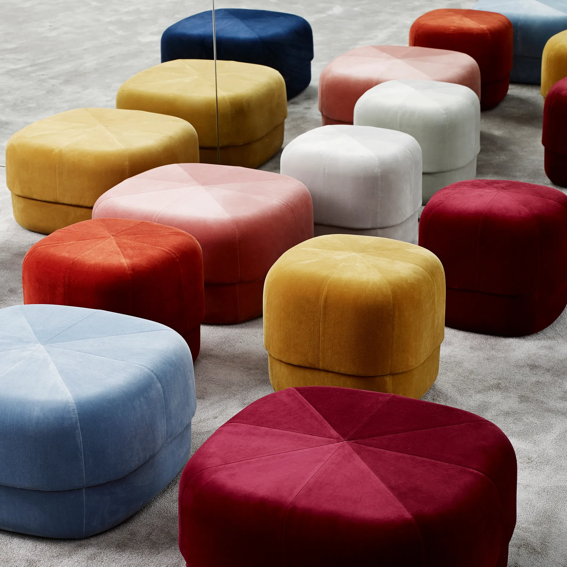 Pouf Circus, jaune Normann Copenhagen