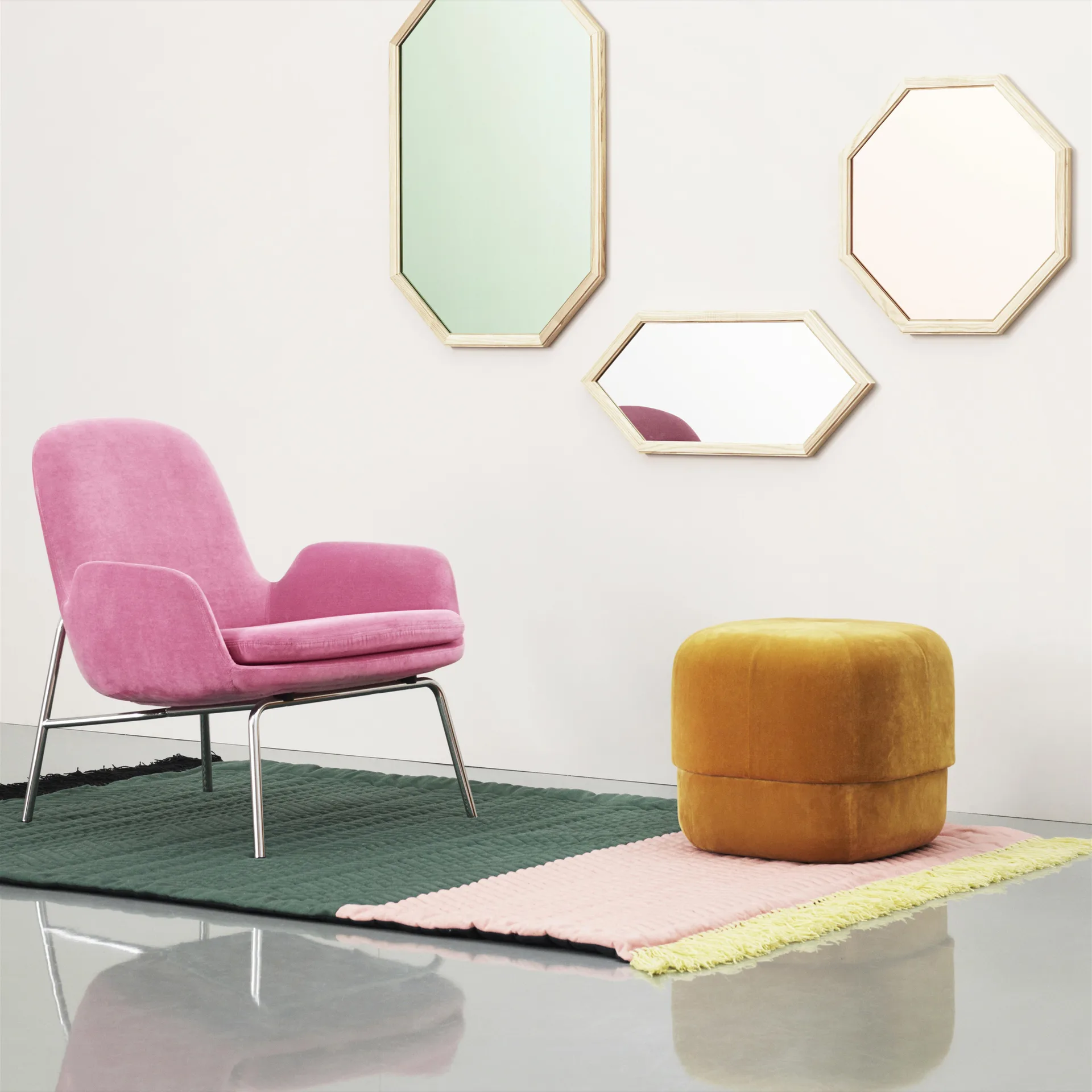 Pouf Circus, jaune Normann Copenhagen