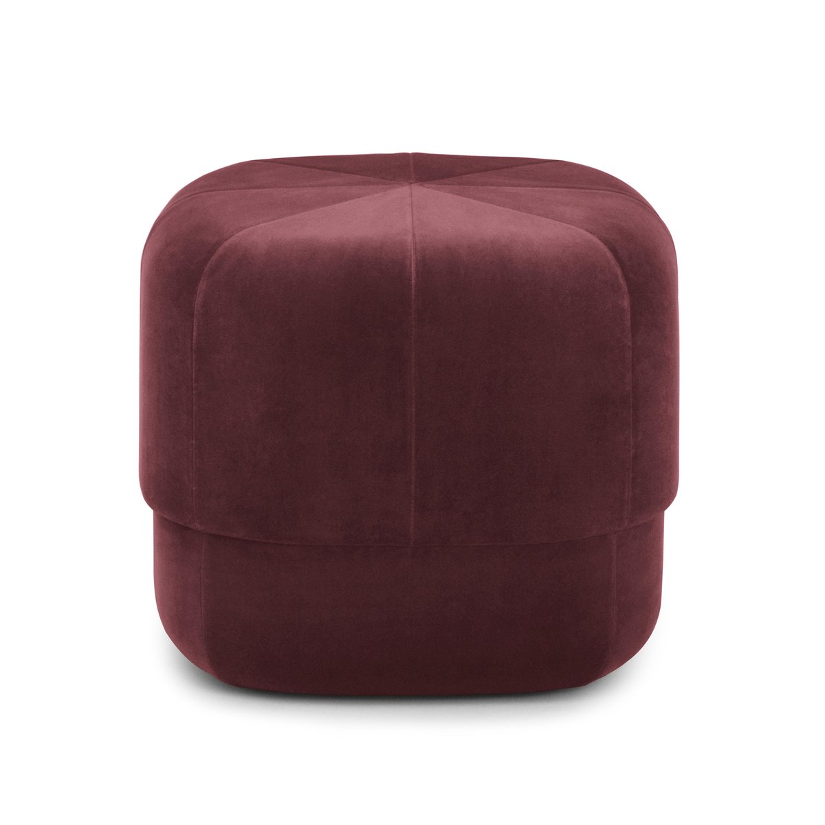 Normann Copenhagen Pouf Circus rouge foncé | Design Scandinave | Poufs | Rouge