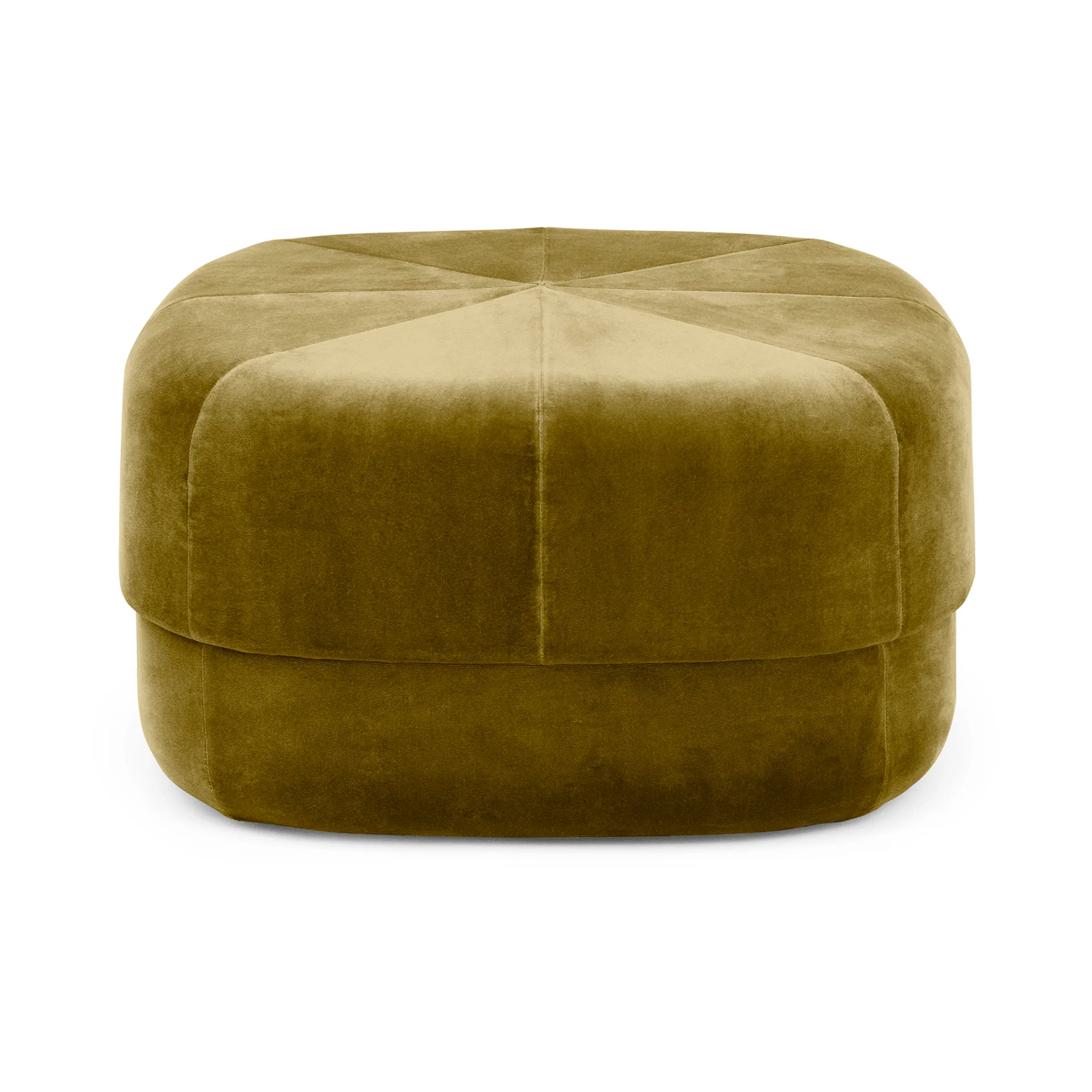 Pouf Circus, Velour moss green, grand format Normann Copenhagen
