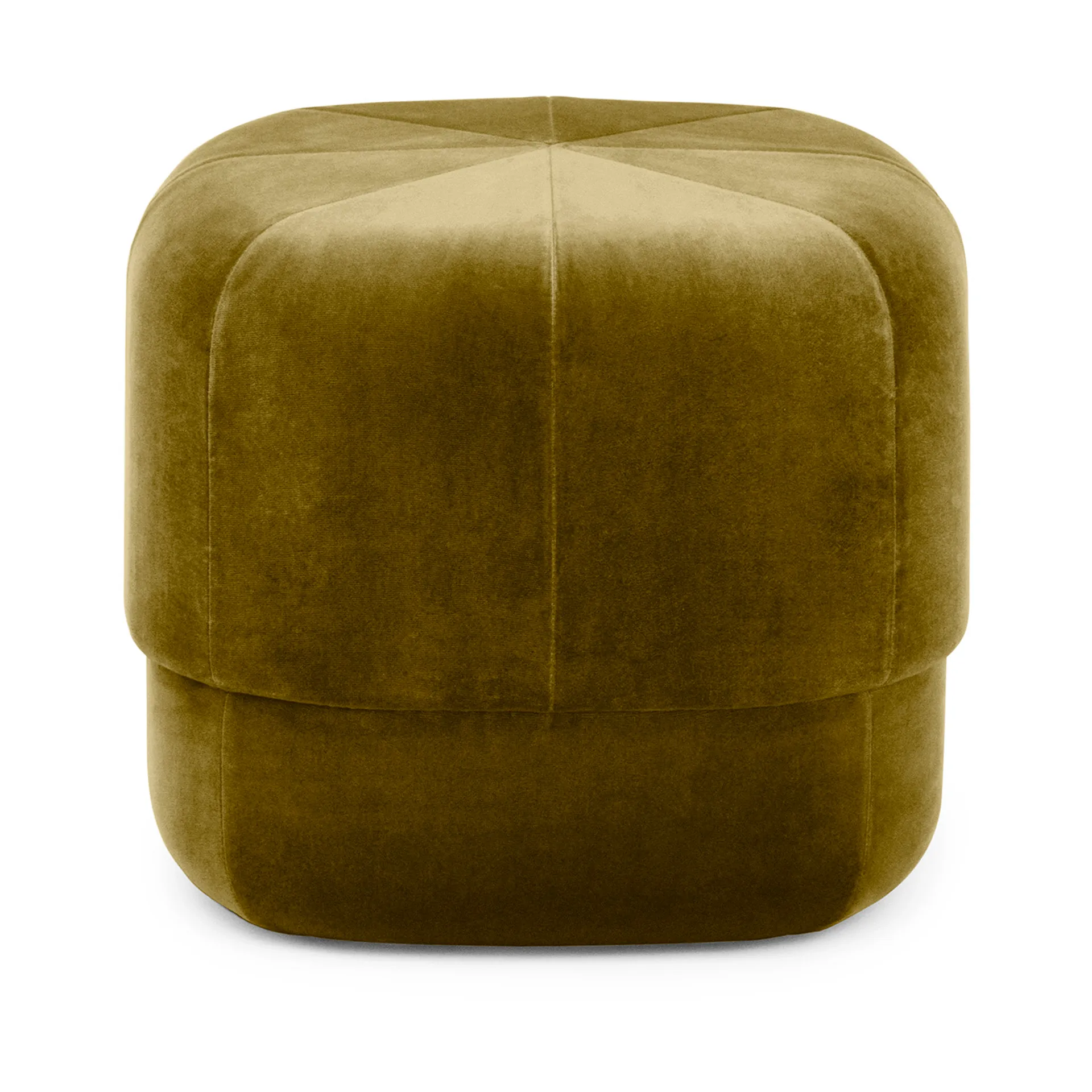 Pouf Circus, Velours moss green, petit Normann Copenhagen