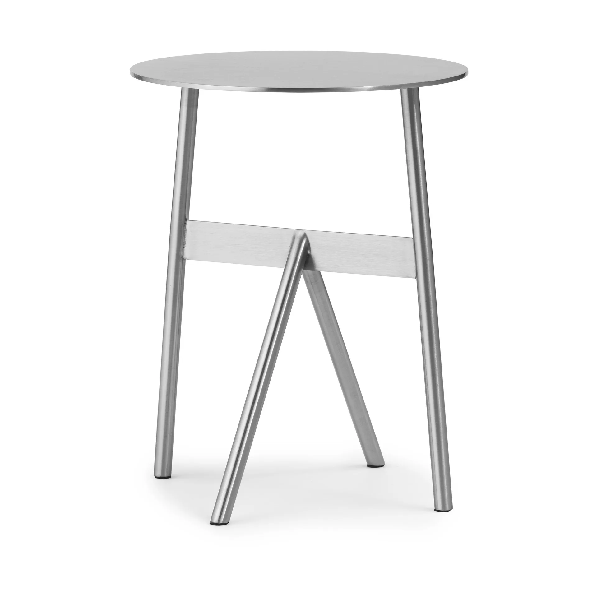 Stock Table table d'appoint Ø37 cm H:46 cm, Acier inoxydable Normann Copenhagen