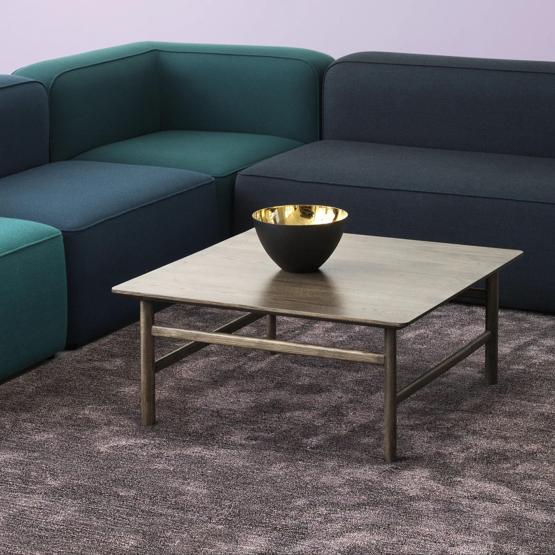 Table basse Grow, chêne fumé lasuré, large Normann Copenhagen