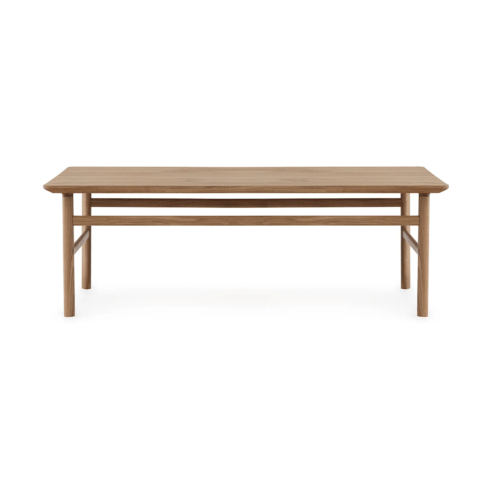 Normann Copenhagen Table basse Grow chêne laqué transparent, large