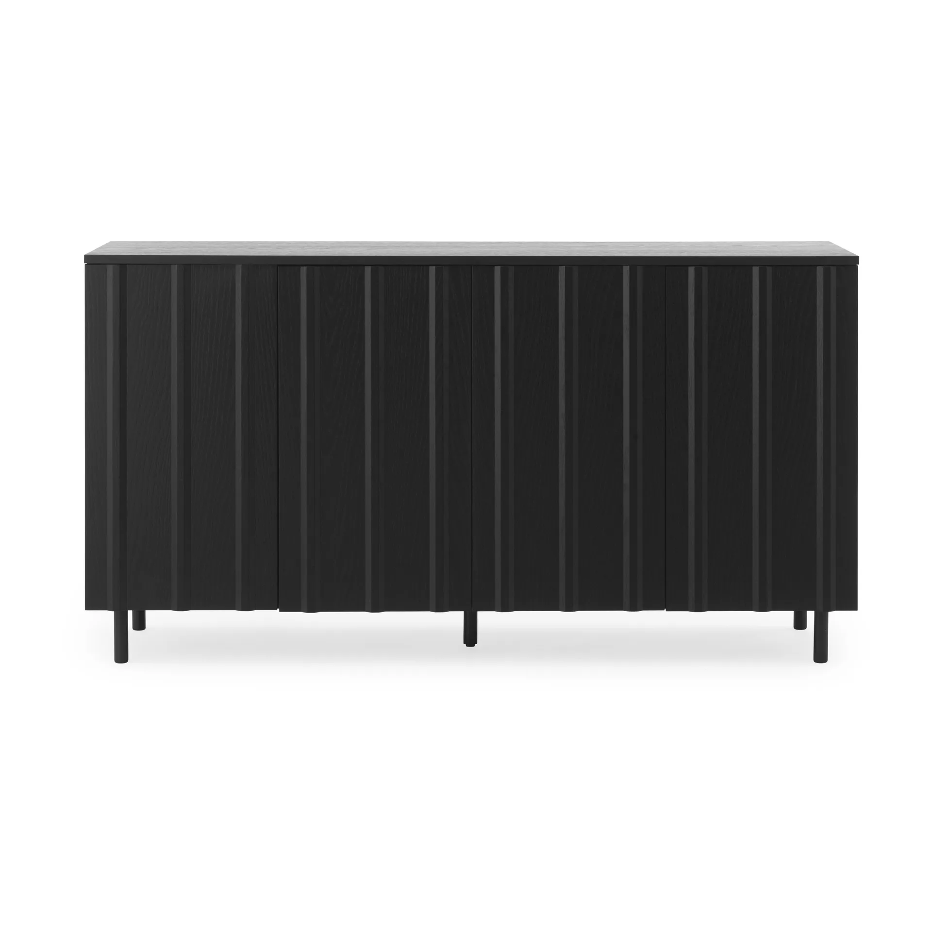 Table d'appoint Rib 45x159 cm, Noir doux Normann Copenhagen