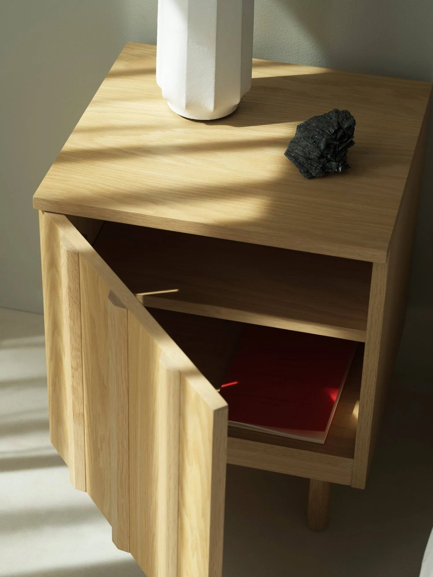 Table de chevet Rib, Chêne, 52x42x40 cm Normann Copenhagen