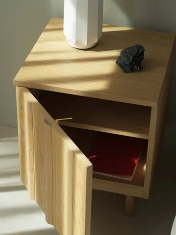 Table de chevet Rib - Chêne, 52x42x40 cm - Normann Copenhagen