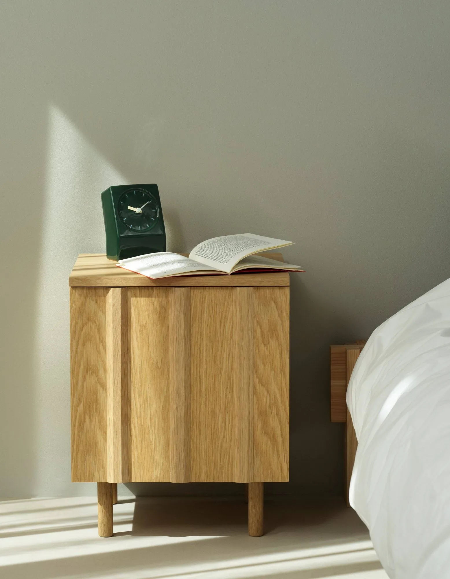 Table de chevet Rib, Chêne, 52x42x40 cm Normann Copenhagen