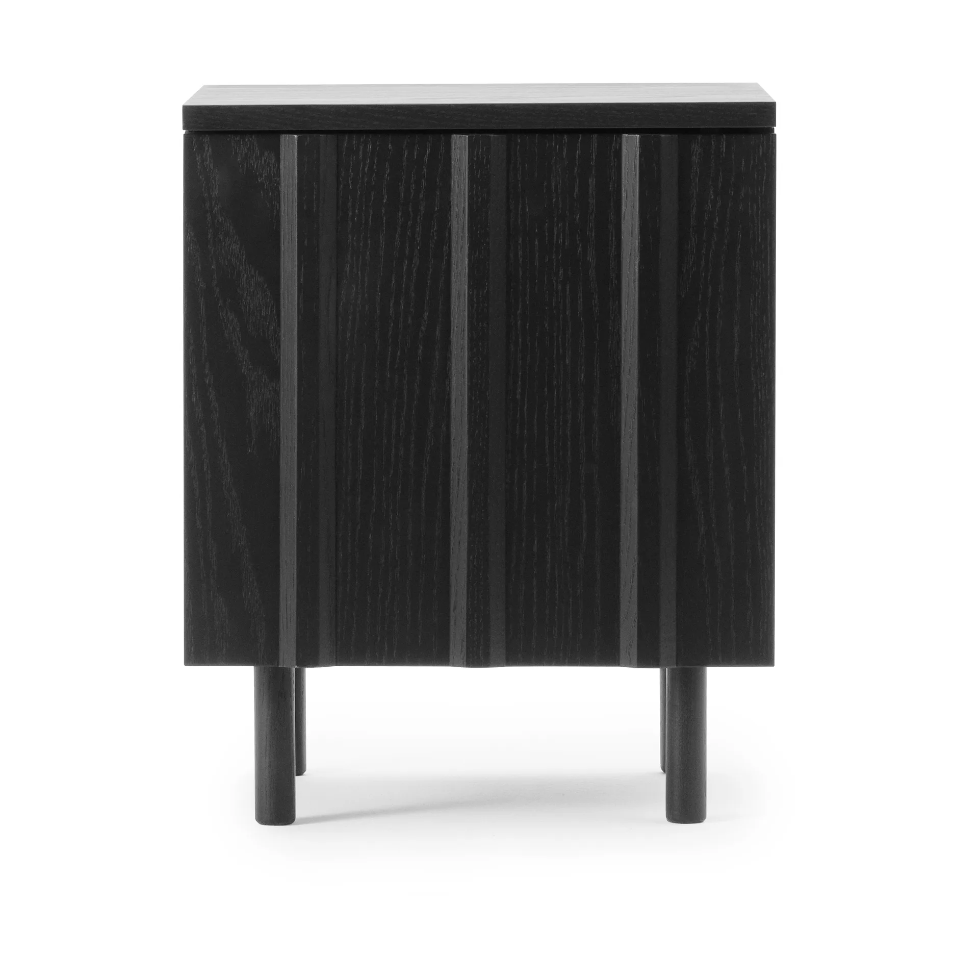 Table de chevet Rib, Soft black, 52x42x40 cm Normann Copenhagen