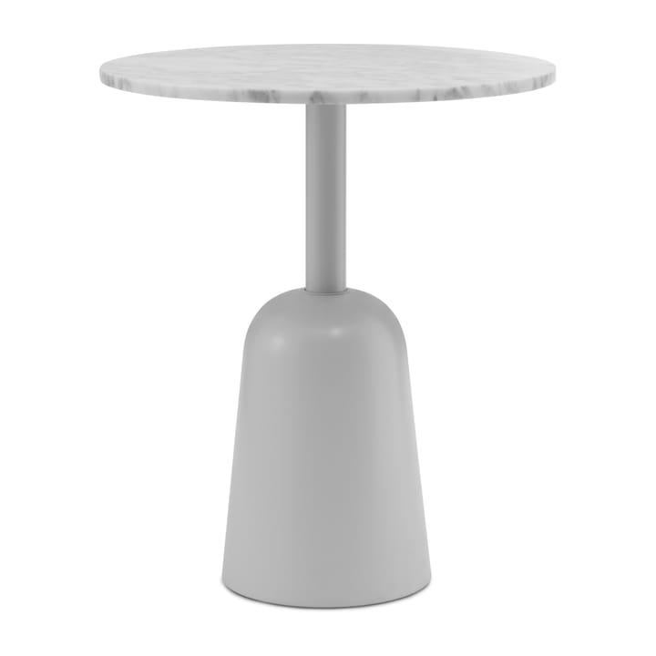 Table réglable Turn Ø55 cm - Marbre blanc - Normann Copenhagen