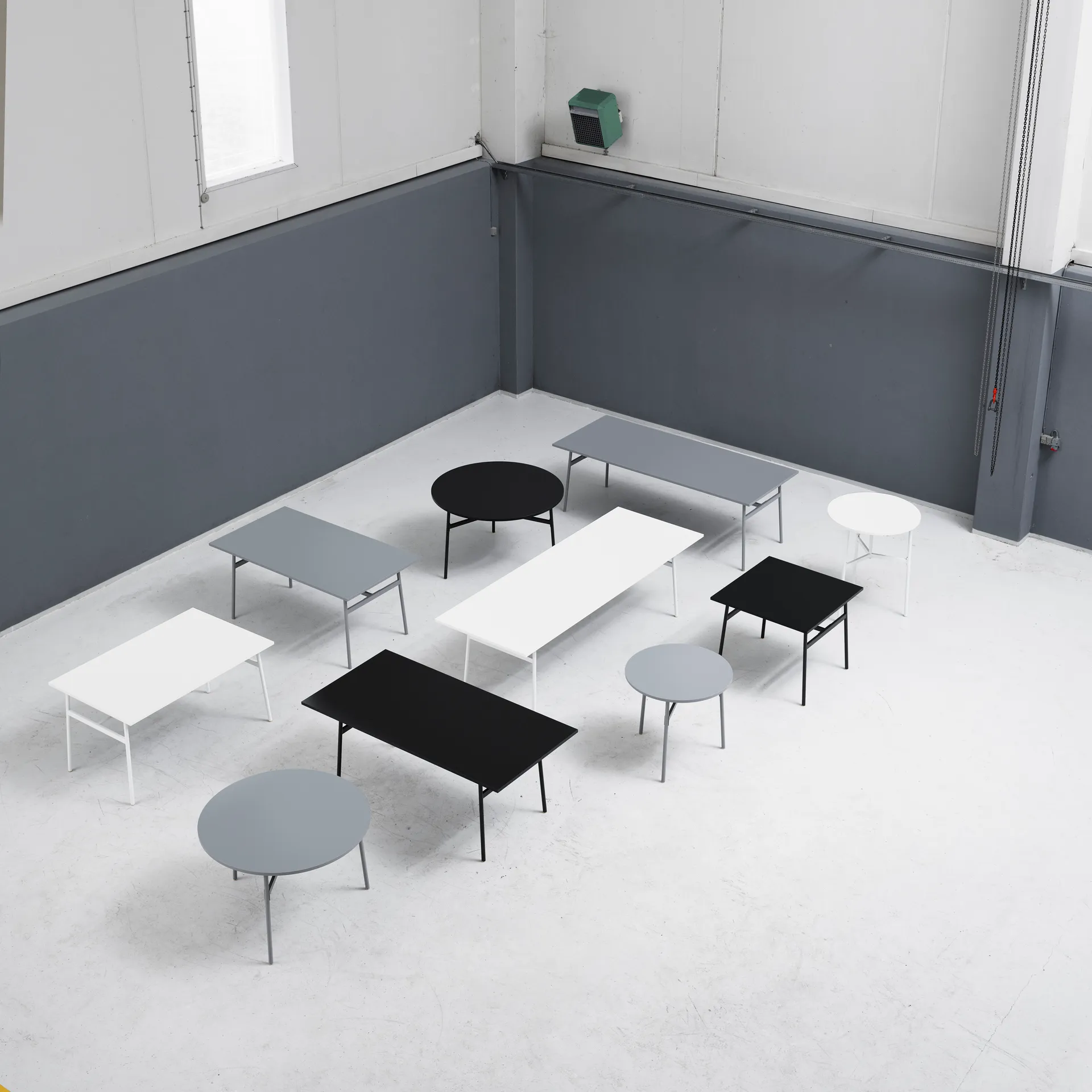 Table Union mattable 90 x 140cm, Blanc Normann Copenhagen