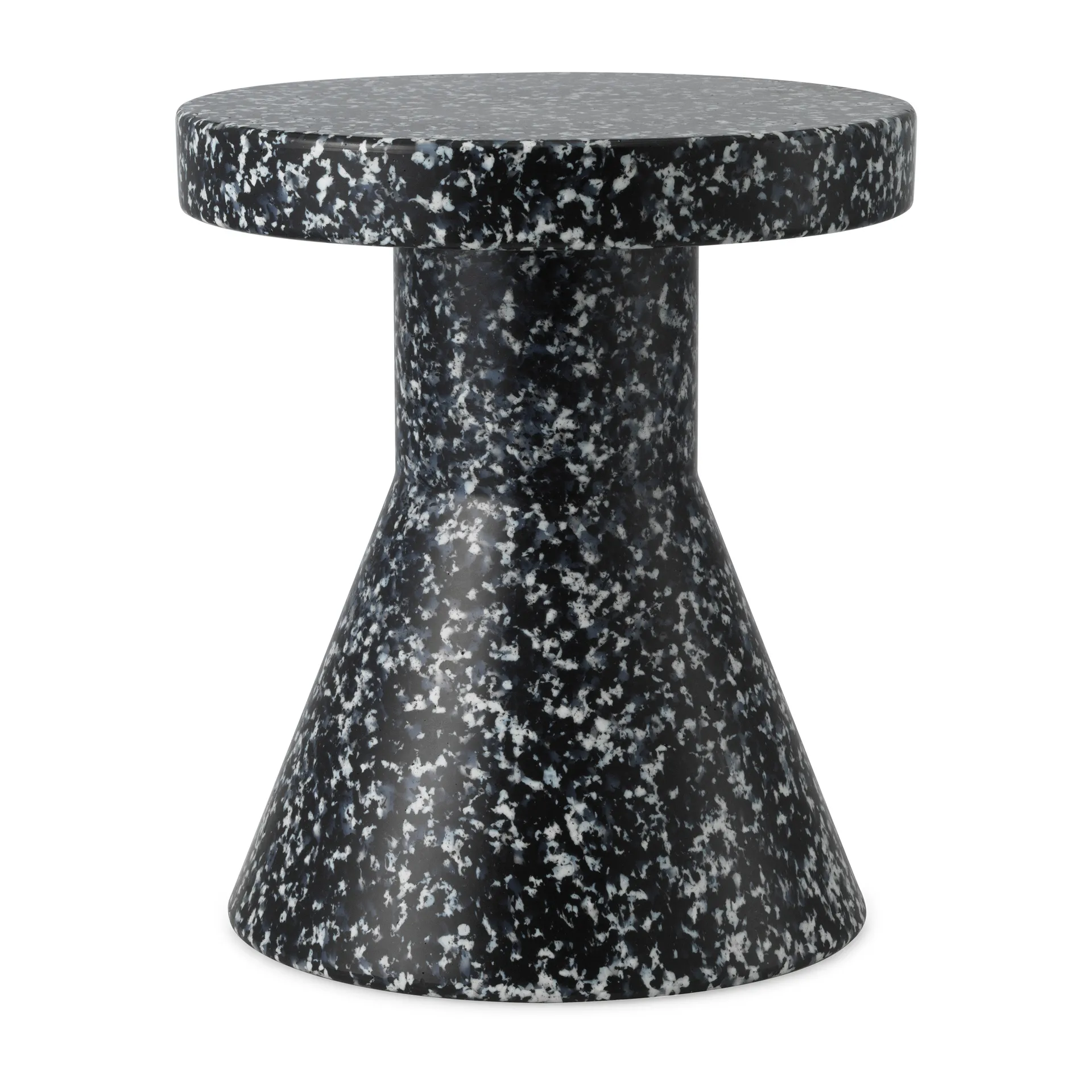 Tabouret Bit Cone, Noir-blanc Normann Copenhagen