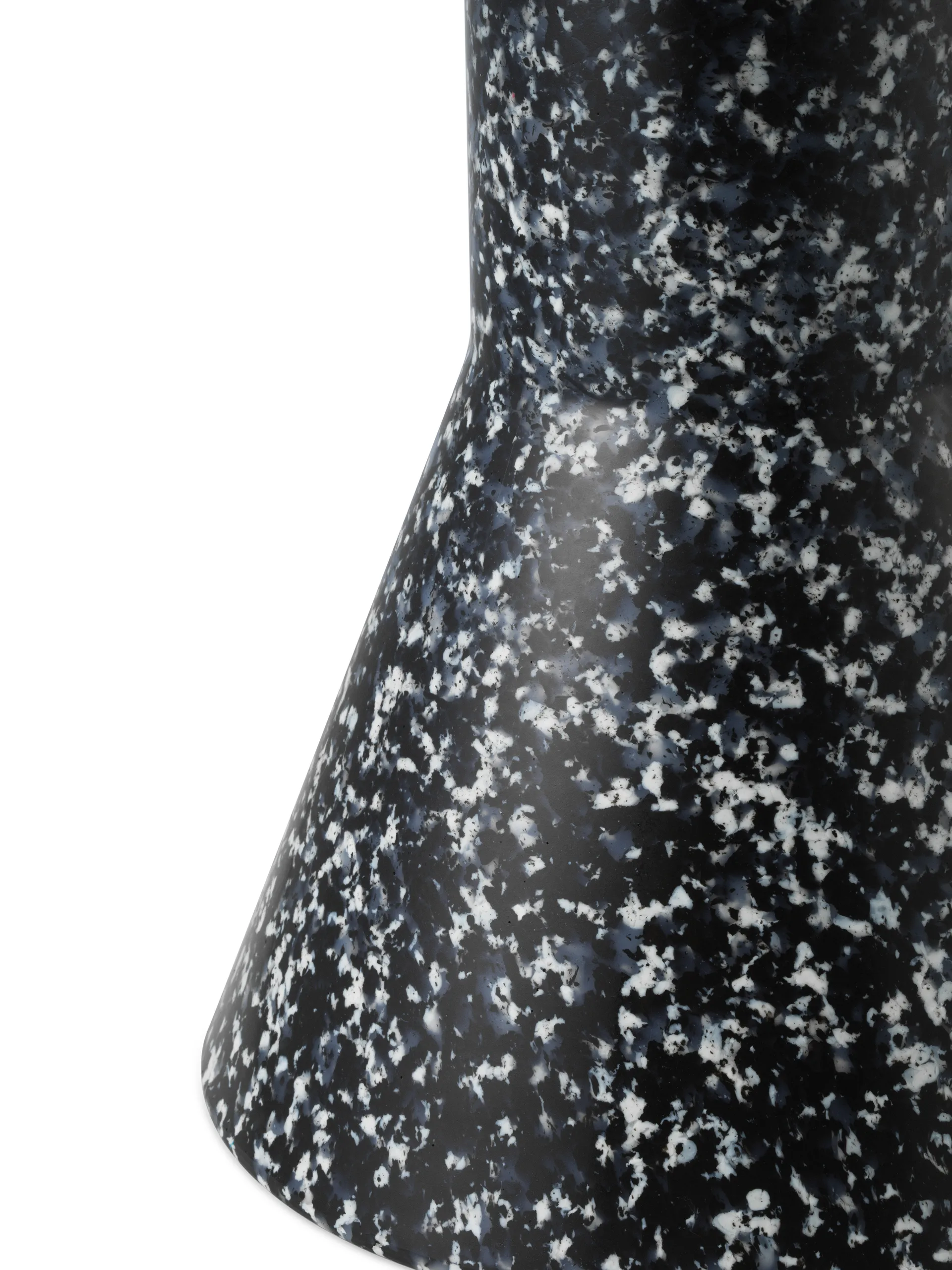 Tabouret Bit Cone, Noir-blanc Normann Copenhagen