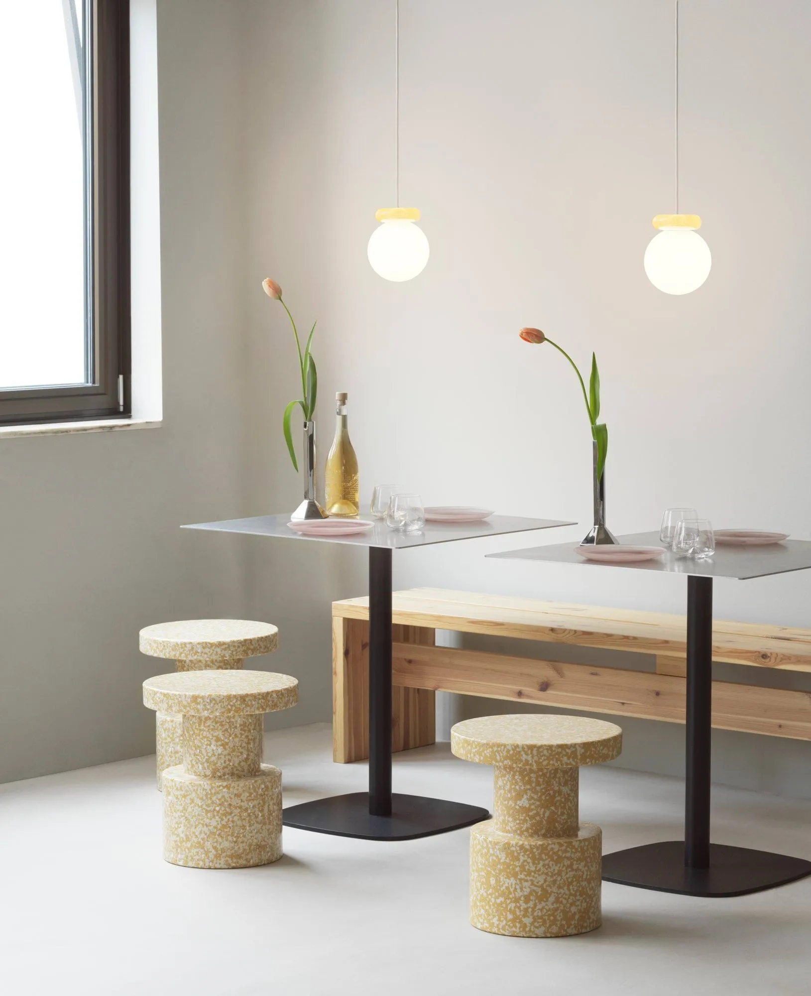 Tabouret Bit, Mustard Normann Copenhagen