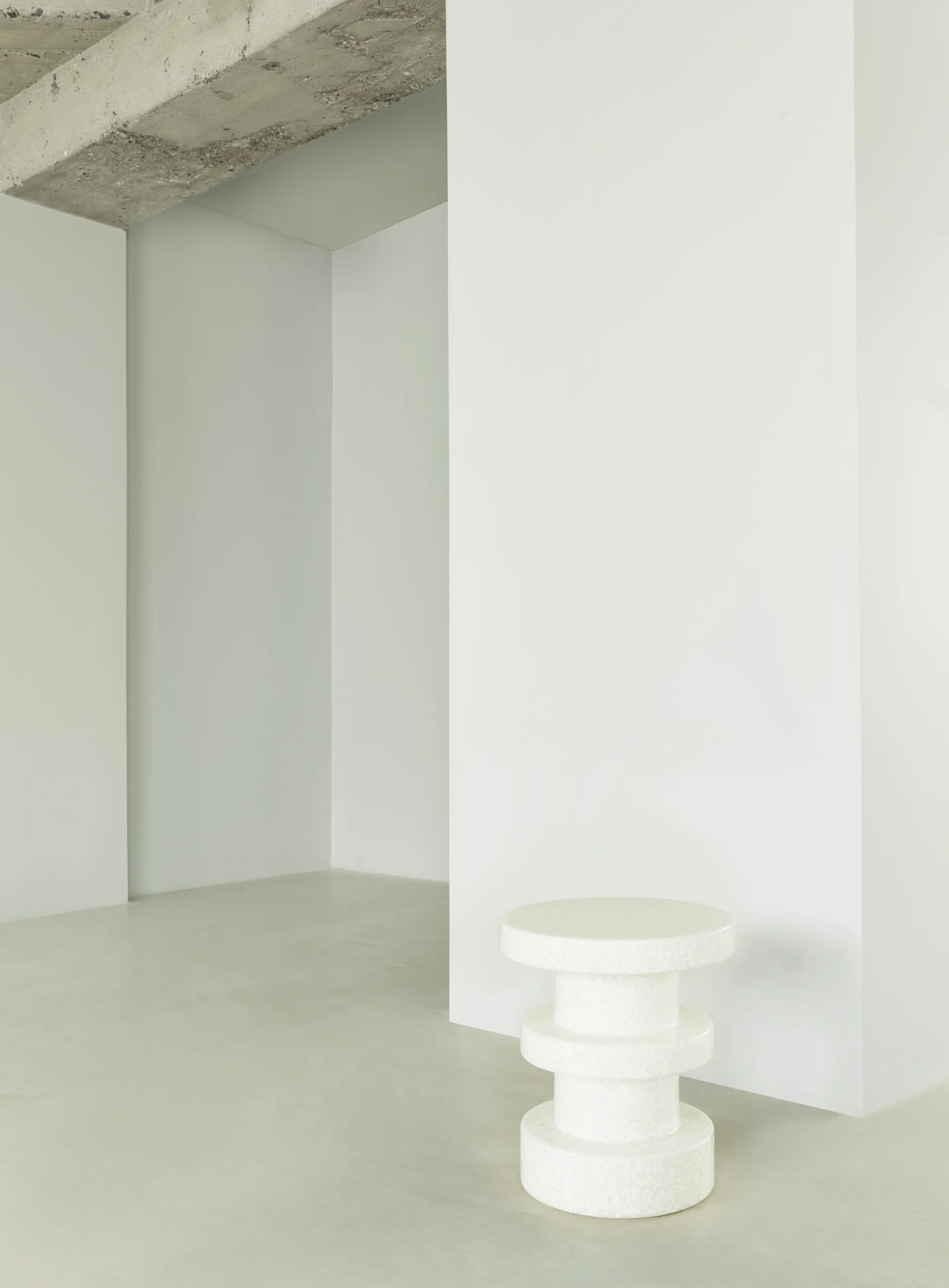 Tabouret Bit Stack, Blanc-blanc Normann Copenhagen