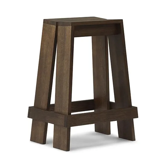 Tabouret de bar Let 65 cm, Brown Stained Ash Normann Copenhagen