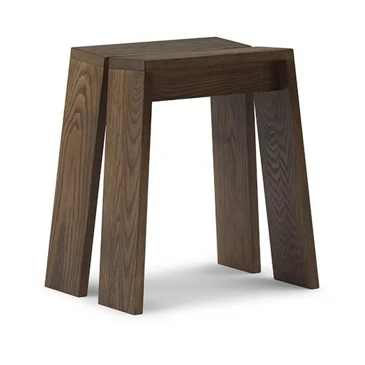 Normann Copenhagen Tabouret Let Brown Stained Ash | Design Scandinave | Tabourets | Marron
