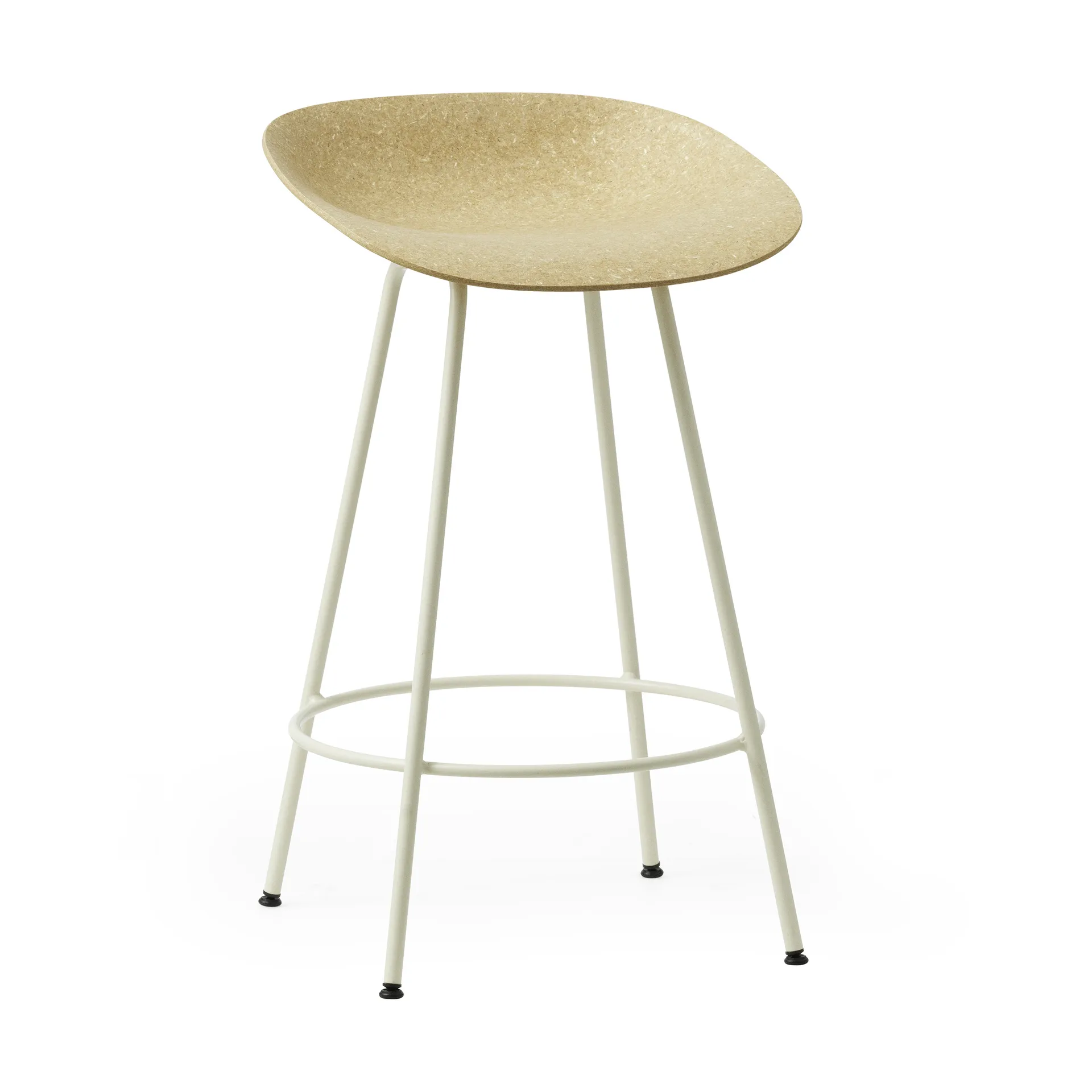 Tabouret Mat Barstool 65 cm, Hemp-cream steel Normann Copenhagen
