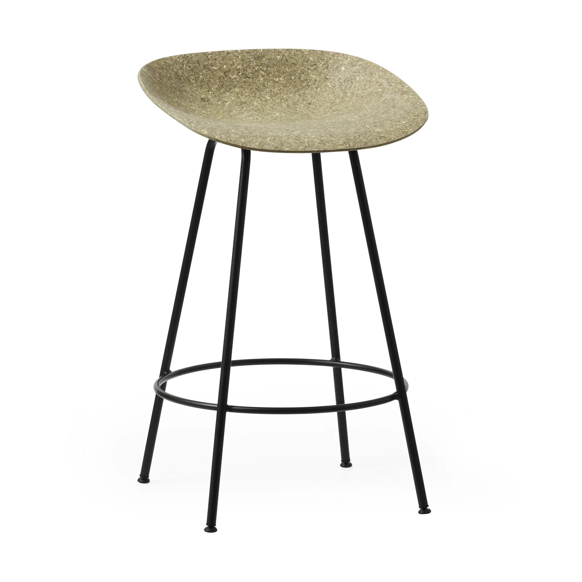 Tabouret Mat Barstool 65 cm, Seaweed-black steel Normann Copenhagen