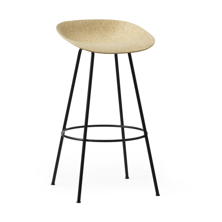 Tabouret Mat Barstool 75 cm - Hemp-black steel - Normann Copenhagen