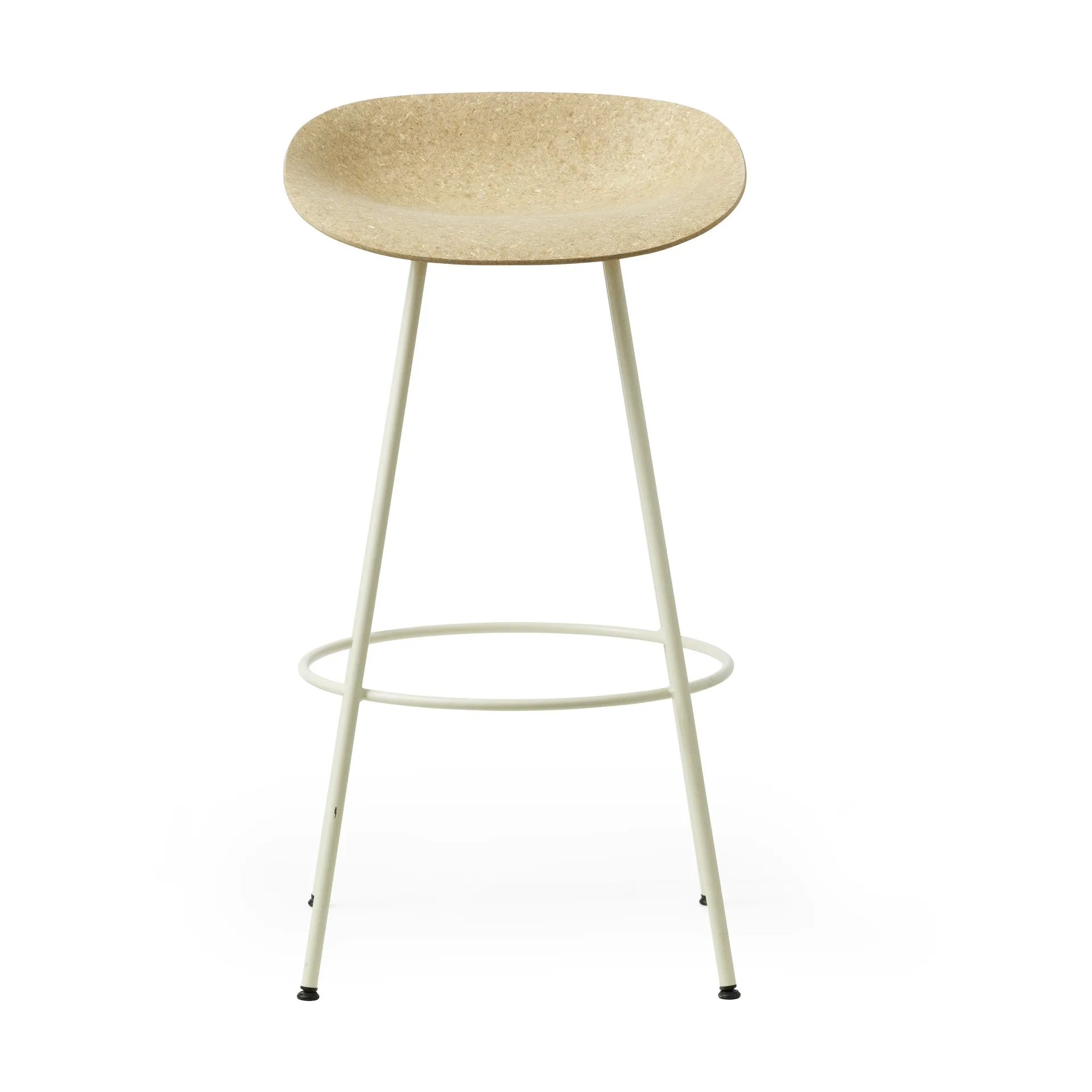 Tabouret Mat Barstool 75 cm, Hemp-cream steel Normann Copenhagen