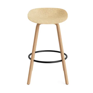 Tabouret Mat Barstool 75 cm - Hemp-hêtre-acier noir - Normann Copenhagen