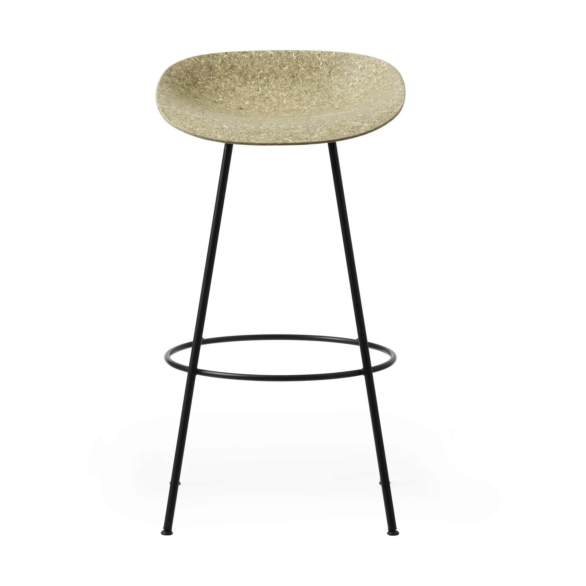Tabouret Mat Barstool 75 cm, Seaweed-black steel Normann Copenhagen