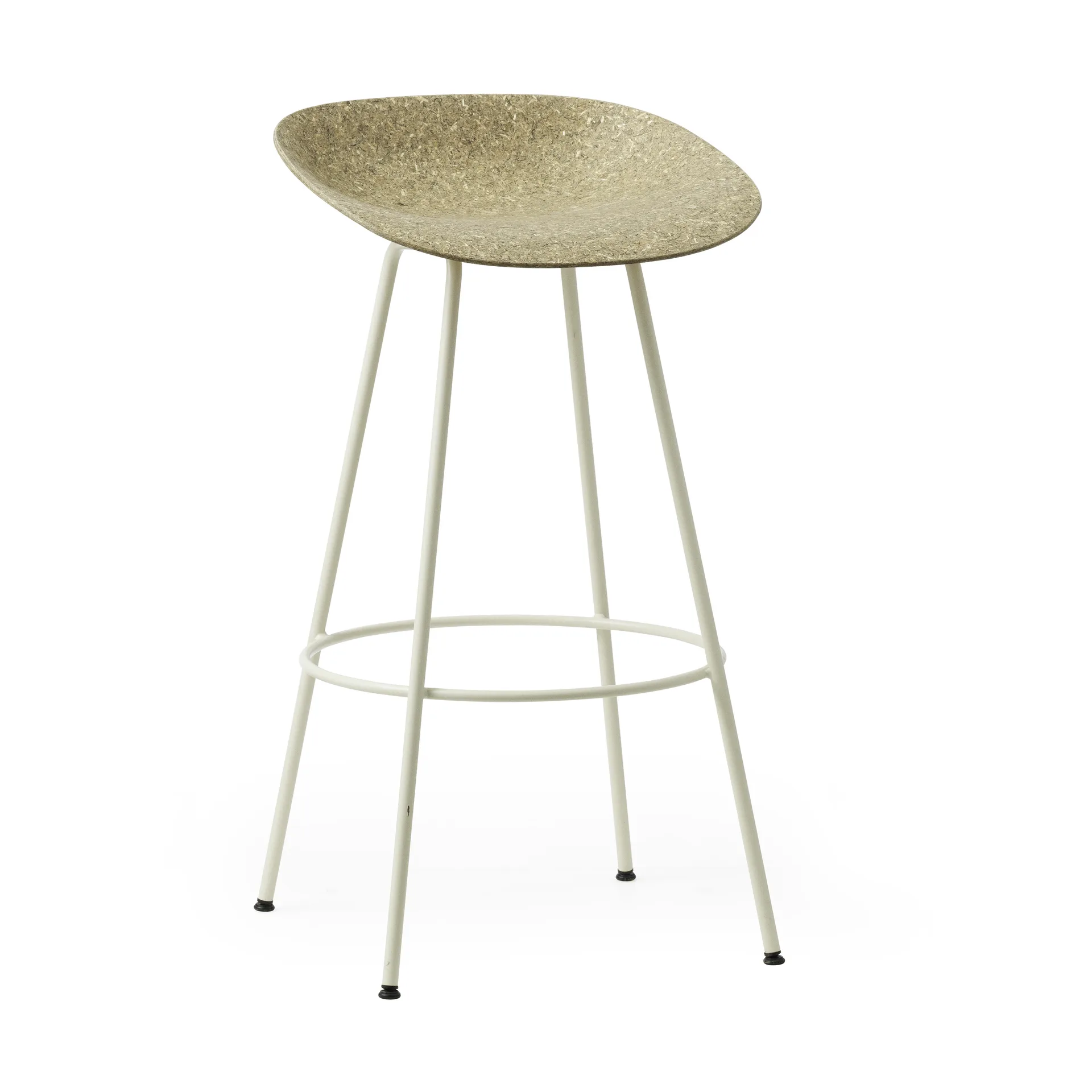 Tabouret Mat Barstool 75 cm, Seaweed-cream steel Normann Copenhagen
