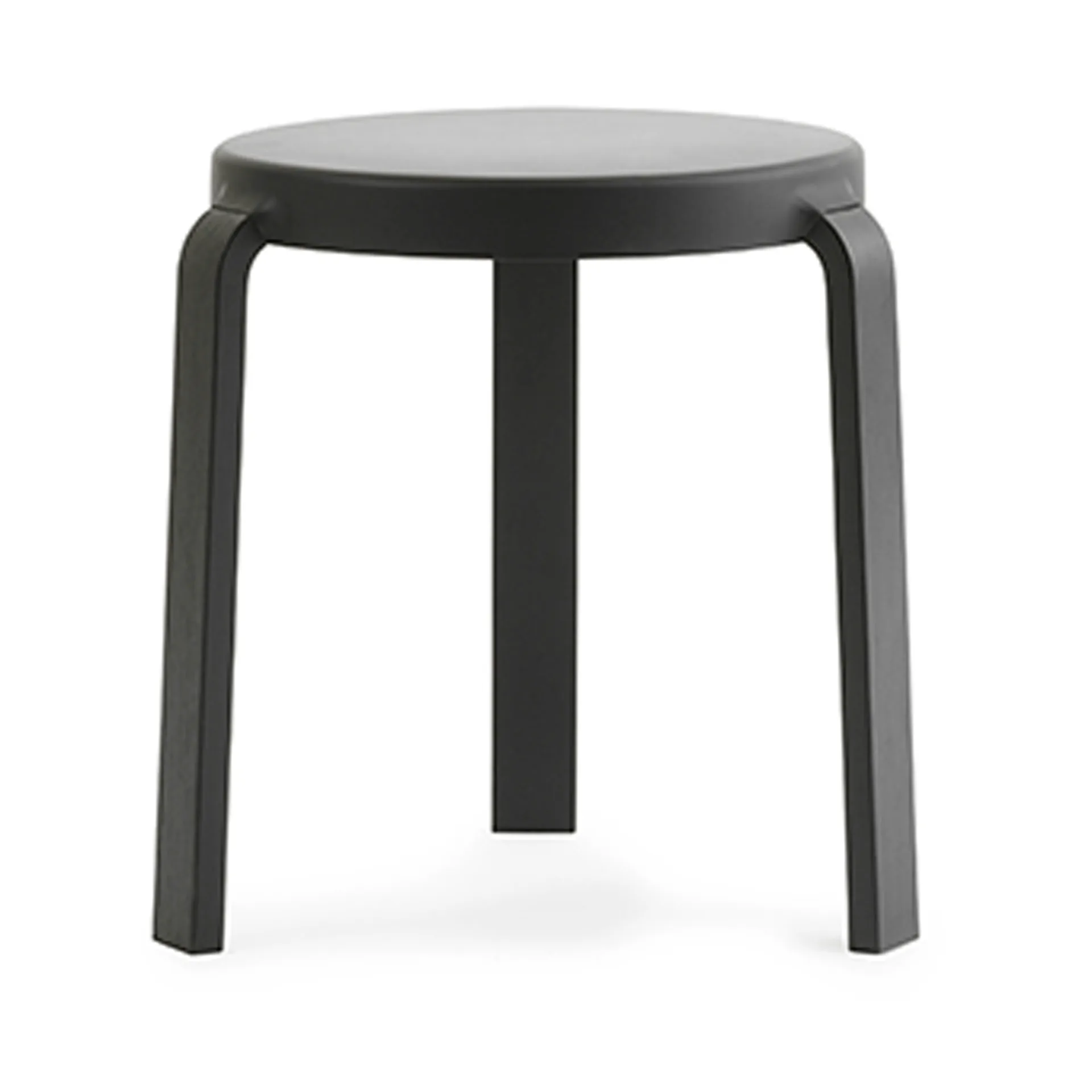 Tabouret Tap, black, pieds en chêne noir Normann Copenhagen