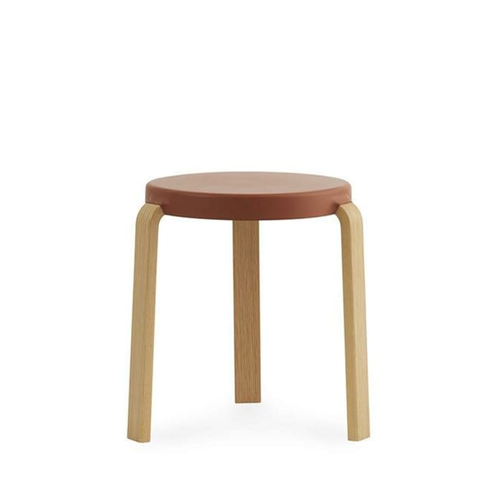 Tabouret Tap - caramel, pieds en chêne - Normann Copenhagen