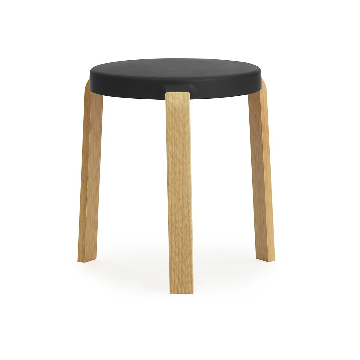 Normann Copenhagen Tabouret Tap noir-chêne | Design Scandinave | Tabourets | Marron