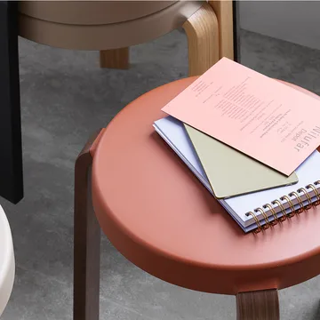 Tap tabouret rond - Caramel, pieds en chêne, Ø35x43 cm - Normann Copenhagen