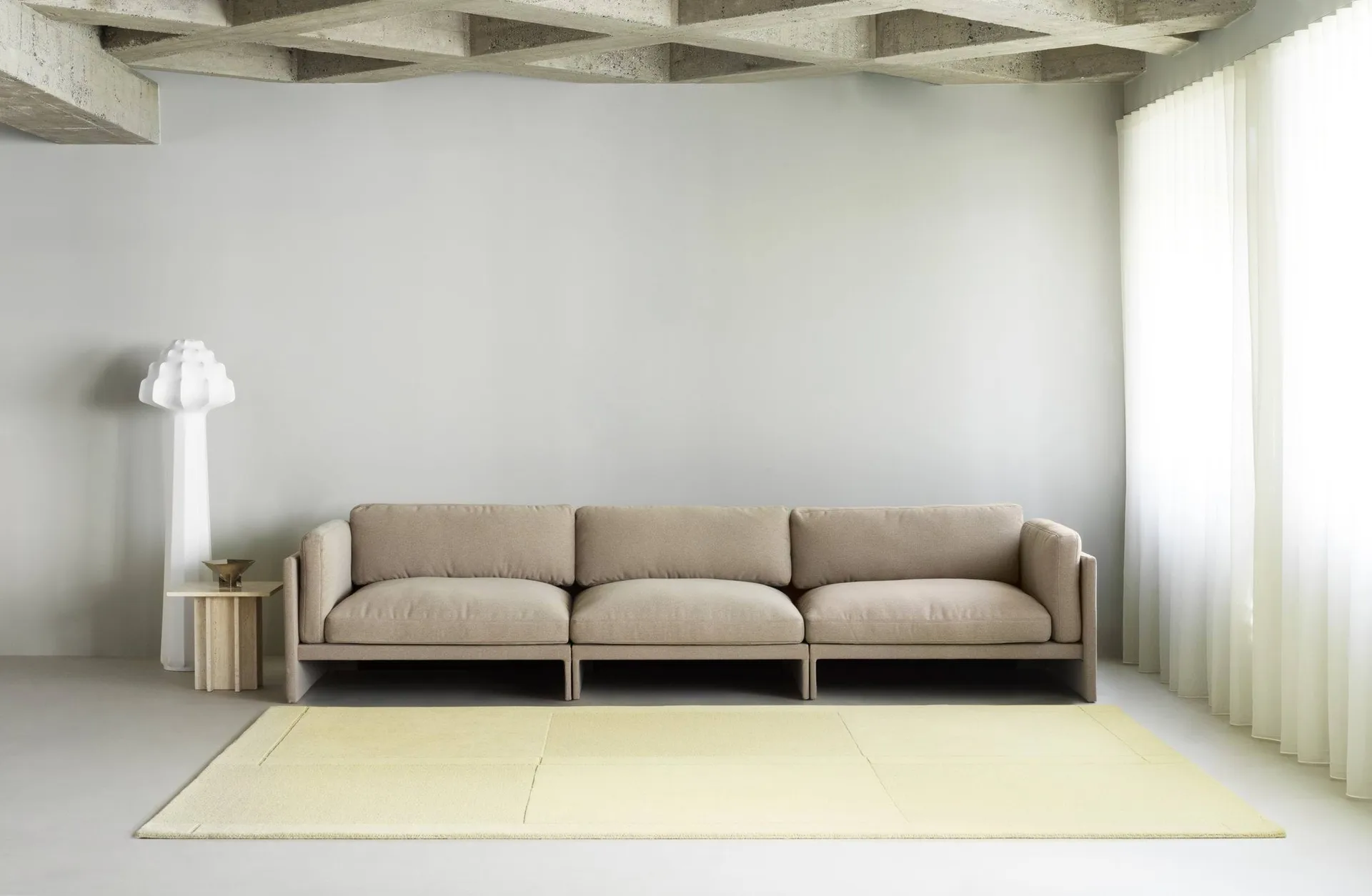 Tapis en laine Level, Jaune clair, 170x240 cm Normann Copenhagen