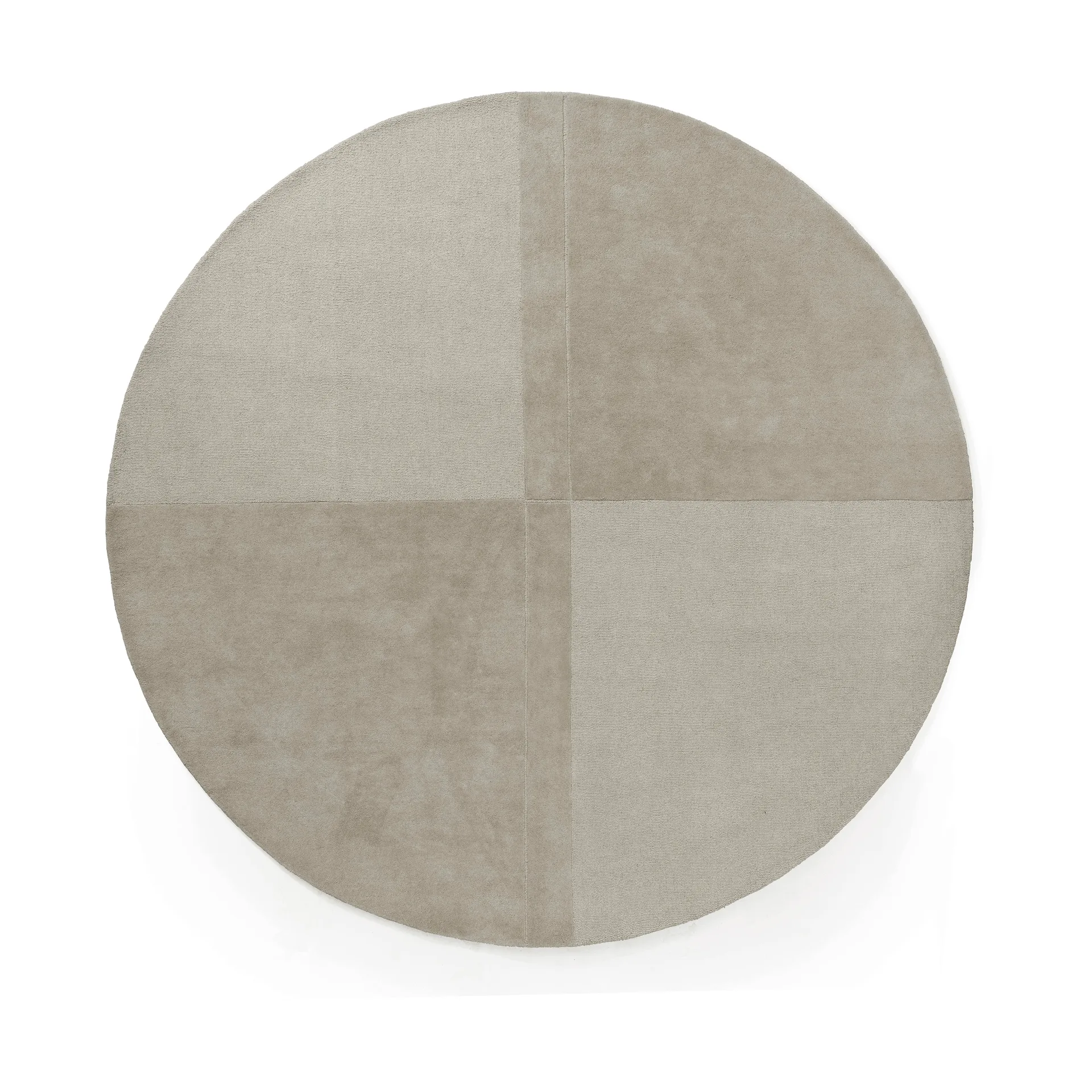 Tapis en laine Level rond, Gris chaud, Ø280 cm Normann Copenhagen