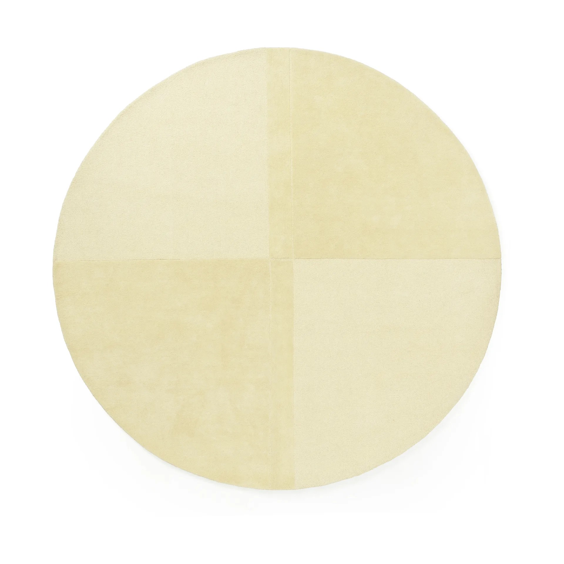 Tapis en laine Level rond, Jaune clair, Ø280 cm Normann Copenhagen