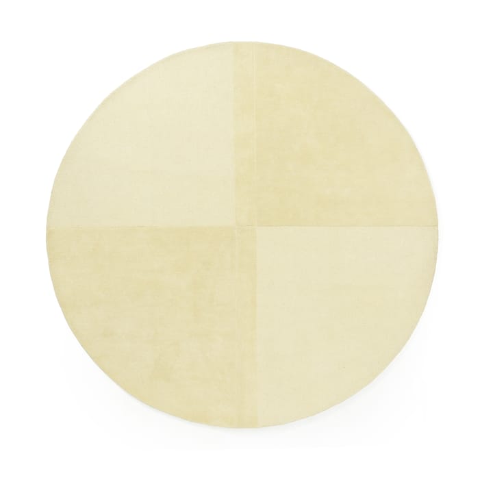 Tapis en laine Level rond - Jaune clair, Ø280 cm - Normann Copenhagen