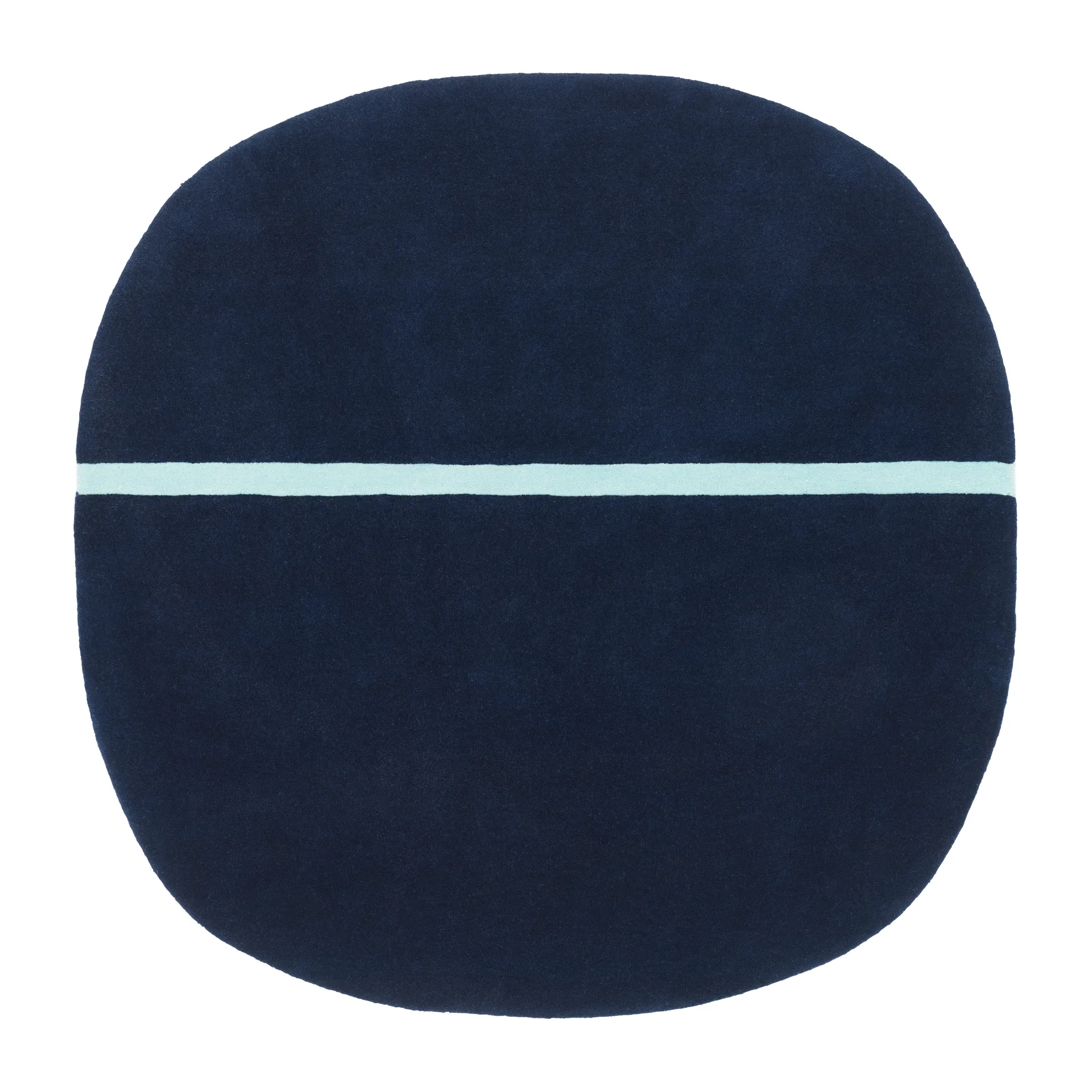 Tapis Oona 140x140 cm, Bleu Normann Copenhagen